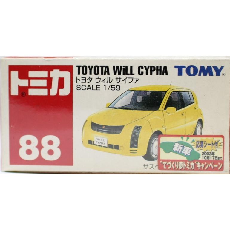 新品 トミカ 88 トヨタ ウィル サイファ 新車シール 240001009842