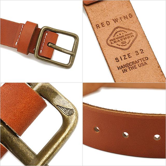 RED WING SHOES（レッドウィング） REDWING メンズ レザーベルト RED