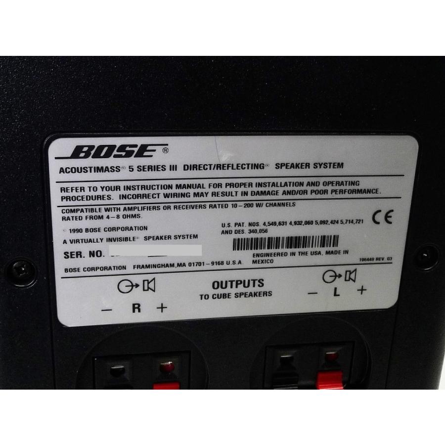 BOSE（ボーズ） ◇BOSE 2チャンネルスピーカーシステム AM-5III 少々難