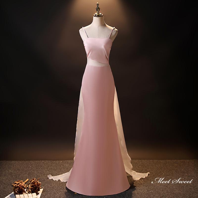 カラードレス ロングドレス パーティードレス ピンク マーメイドドレス