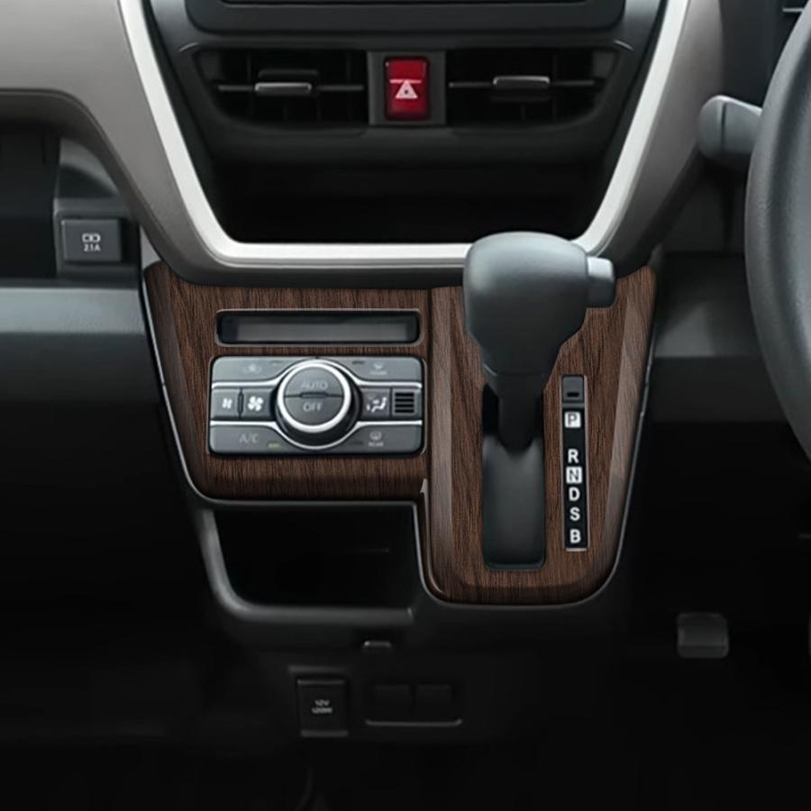 新型 ムーヴ LA850S LA860S エアコン&シフトベース パネル 木目調 鶉杢