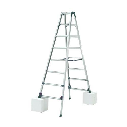 Pica（ピカ） 伸縮長尺脚立 8尺 / 2.4m KS-240A 四脚アジャスト式 かる