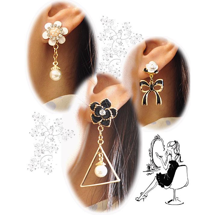 MY mama 【卸売り】ステンレス 金具 カン付き台座 ピアス 8mm 50ペア