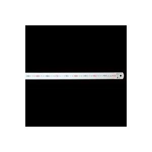 直尺 シルバー 1m 赤数字入 JIS 13048 ステンレス ステン スケール