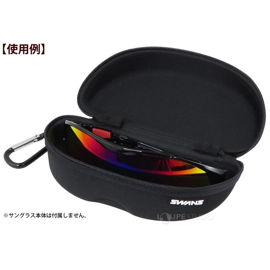 サングラスケース セミハードケース カラビナ付き 収納 メガネケース A