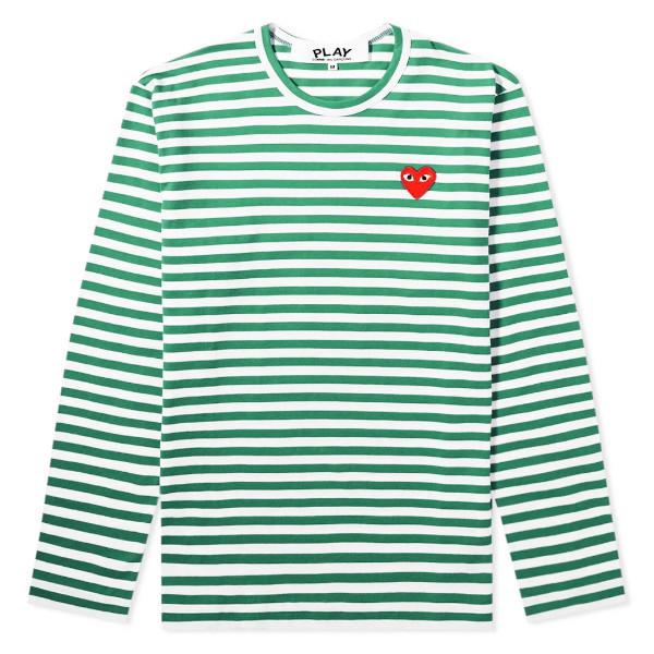 PLAY COMME des GARCONS プレイ コムデギャルソン ロンT ボーダー