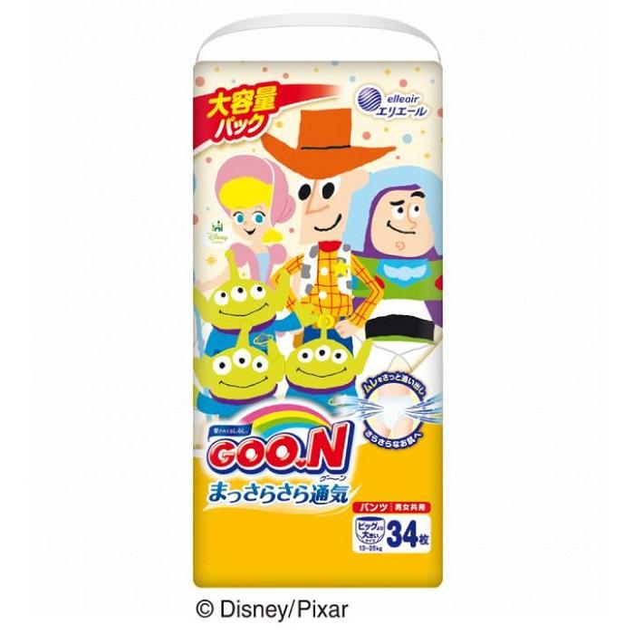 グーン パンツ まっさらさら 通気 男女共用 BIGより大きいサイズ 34枚