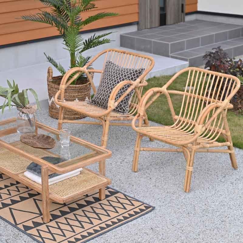 ラタンチェア パーソナルチェア ローチェア 椅子 籐家具 ラタン