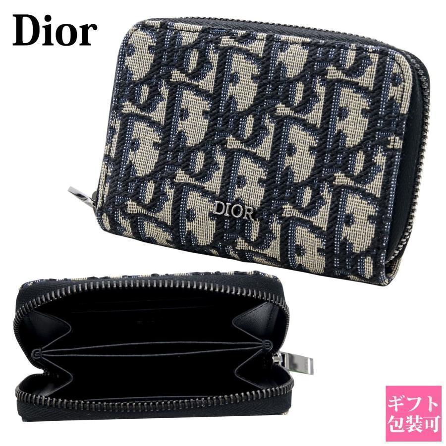 ディオール ジップコインケース カードケース Dior オブリーク ジャ