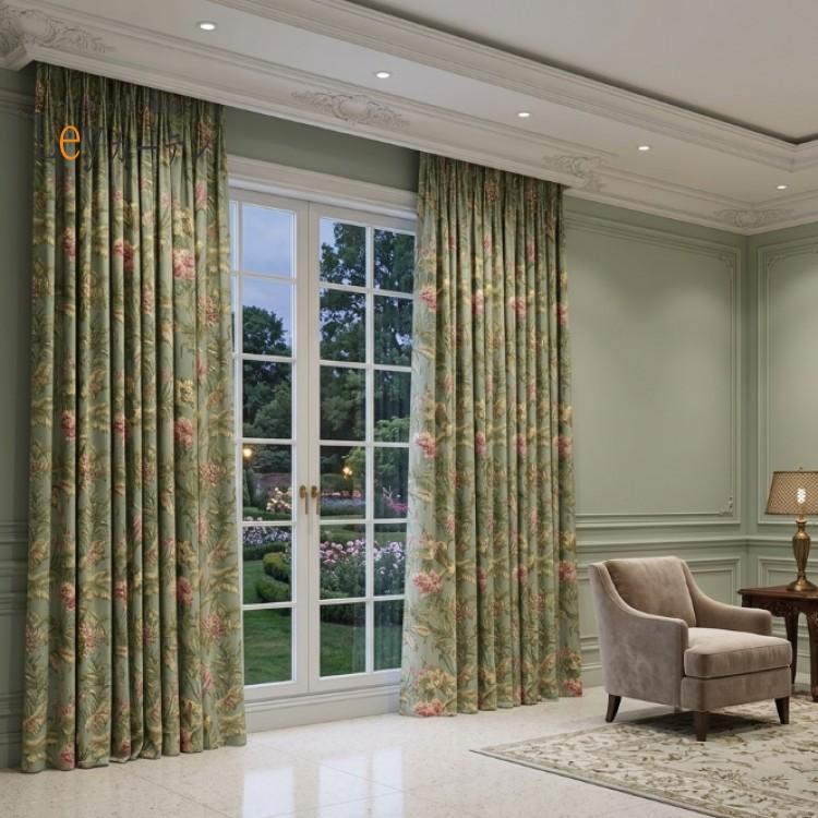 カーテン オーダーカーテン ヨーロッパ風 ドレープカーテン 1.5倍ヒダ