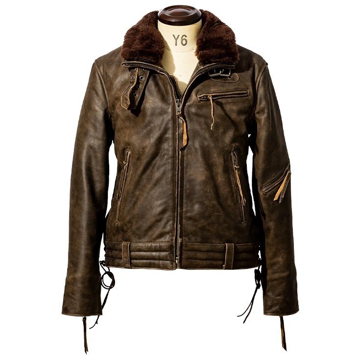 Liugoo Leathers 【20周年記念20%OFFクーポン】本革 高機能防寒仕様襟