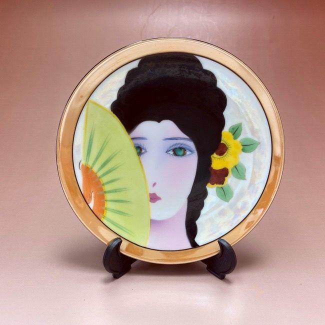 ノリタケ オールドノリタケ アールデコ デコレディプレート グリーン