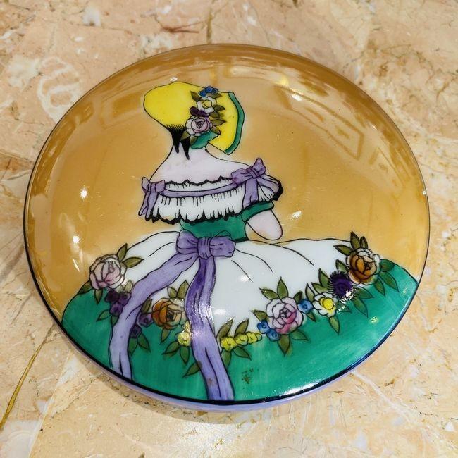 ノリタケ オールドノリタケ デコレディー ラスター彩 パウダーケース