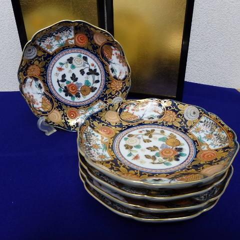 琳派古伊万里様式 中皿 和皿揃 5枚揃え 有田焼 賞美堂 得トクセール