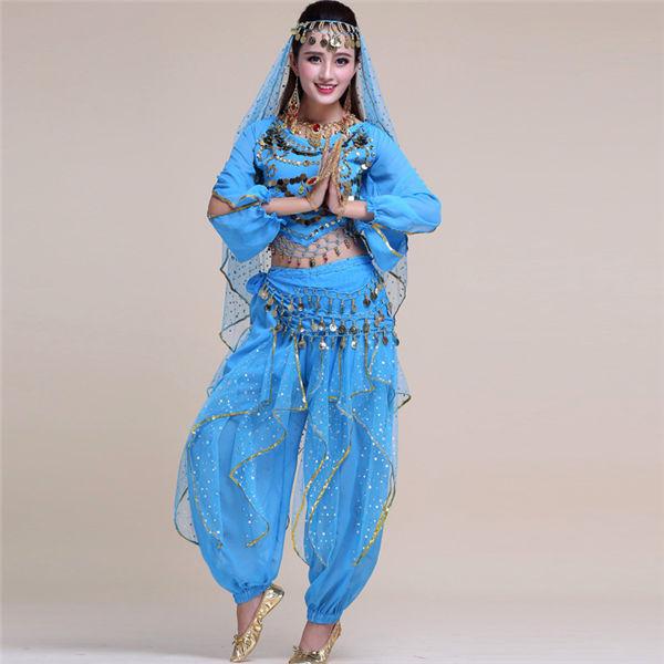 4点セット ベリー ダンス衣装 レディース ベリダンス セットアップ