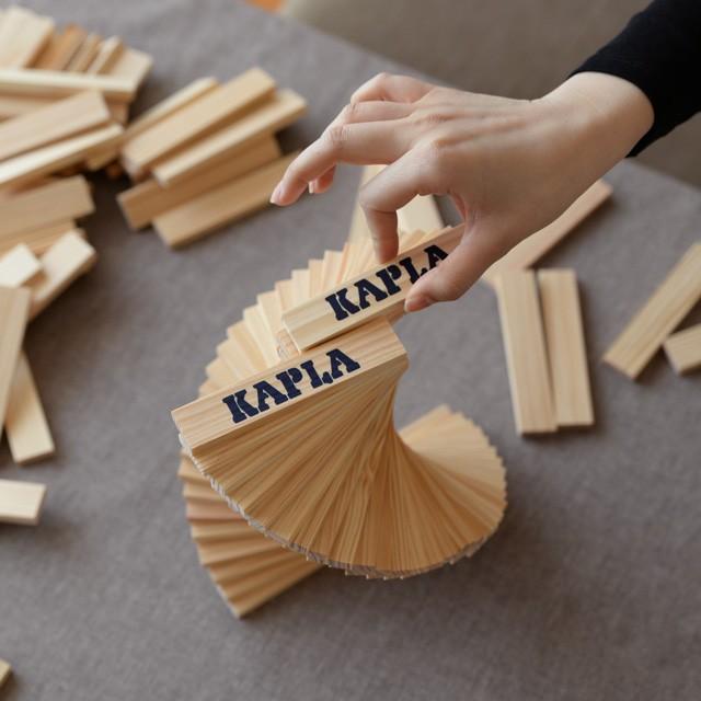 カプラ 積み木 KAPLA 280 初級 緑 アートブック付 魔法の板 ブロック