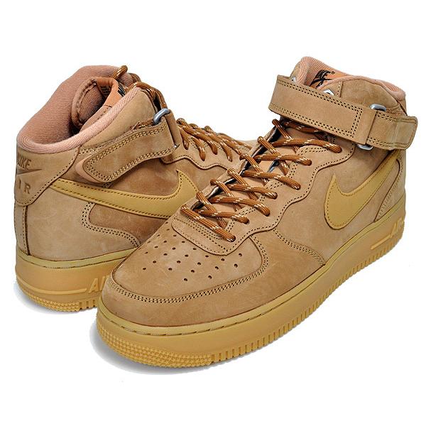 エア フォース 1 NIKE AIR FORCE MID 07 WB flax/wheat-gum light