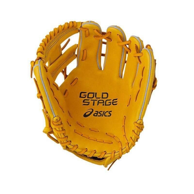 ASICS（アシックス） 野球 軟式グラブ グローブ 内野手用 ゴールド