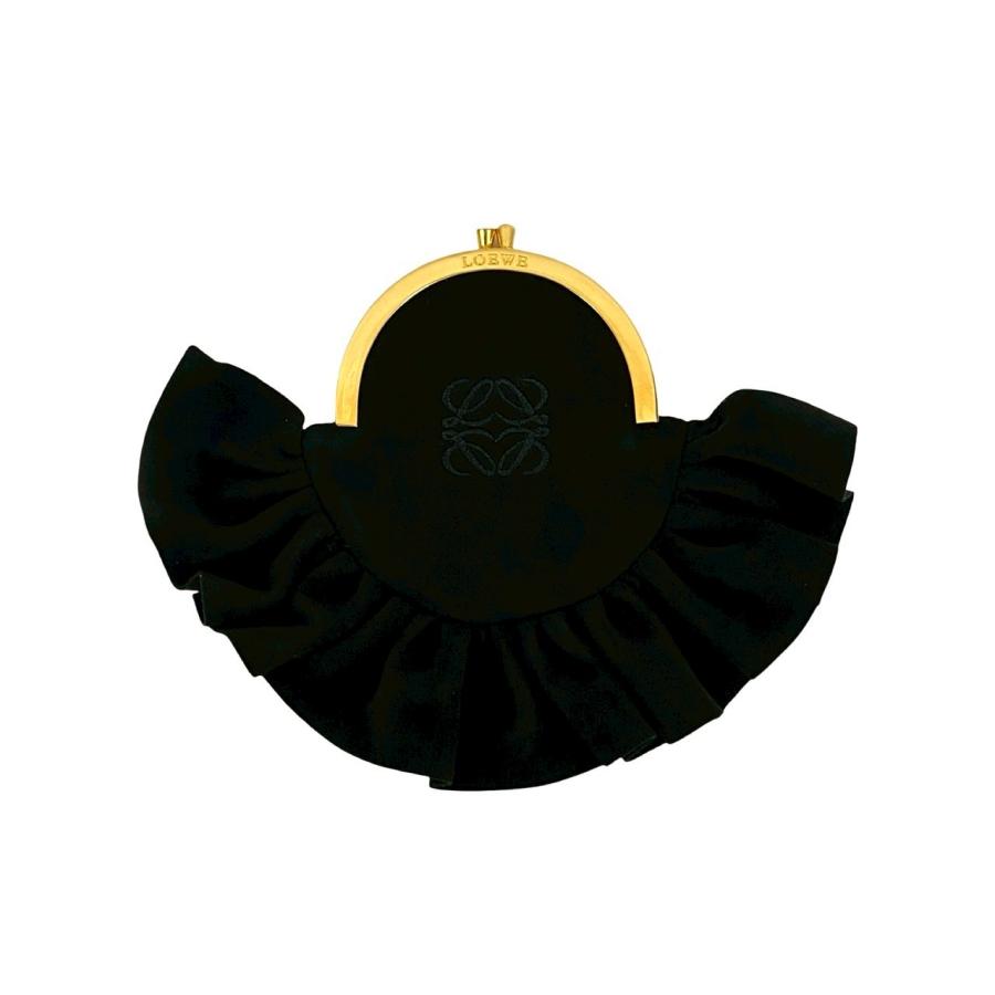 LOEWE（ロエベ） 極 美品 希少品 箱 袋付き アナグラム 刺繍 ロゴ 金具