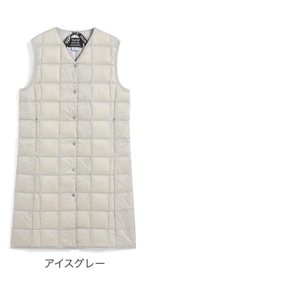 TAION（タイオン） ベーシック Vネック ロングダウンベスト インナー
