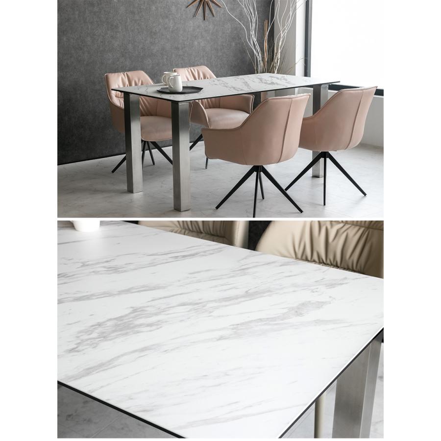 ダイニングテーブル 4人 おしゃれ 北欧 大理石柄 セラミック テーブル