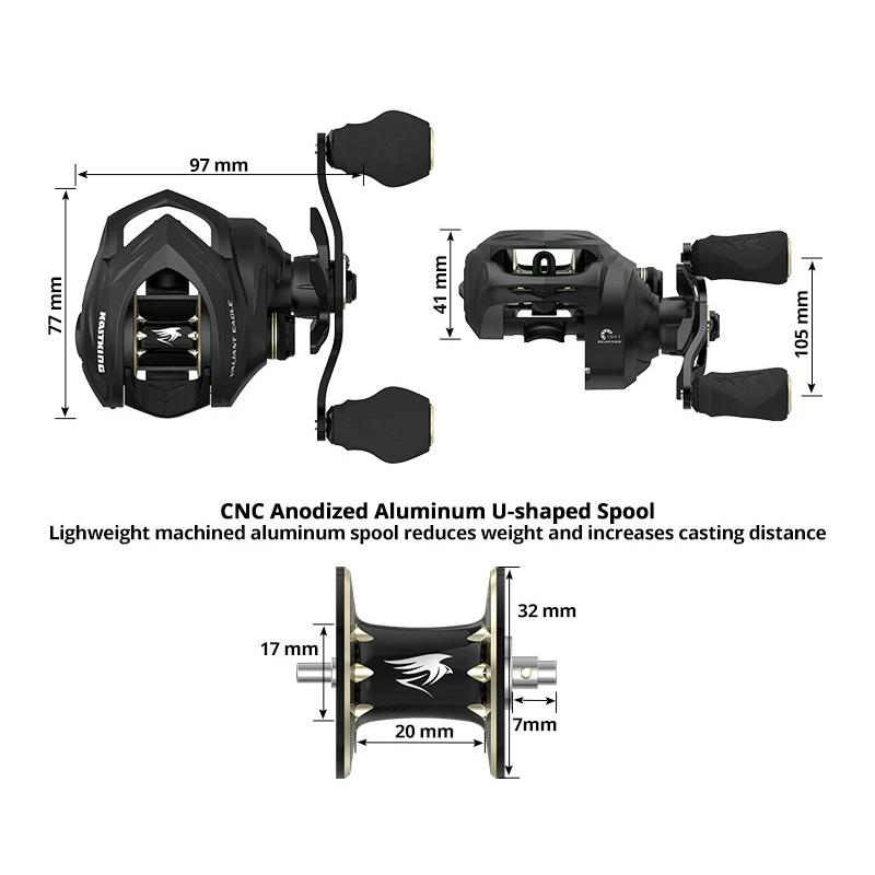 KASTKING（カストキング） KastKing Valiant Eagle Baitcasting Reel
