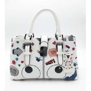 EYE THEME】差込錠付きファスナーハンドバッグ : ヌー