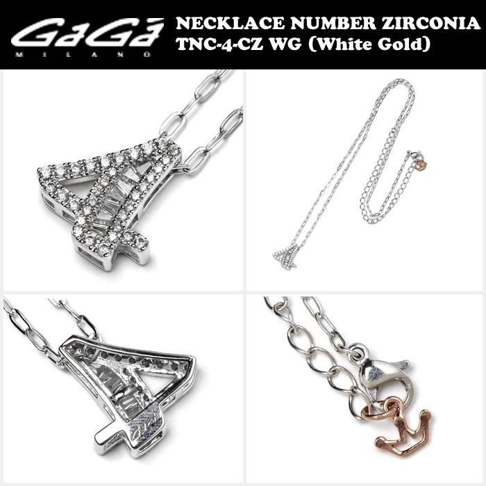 GaGa MILANO（ガガミラノ） ジルコニアナンバーネックレス TNC-xx-CZ