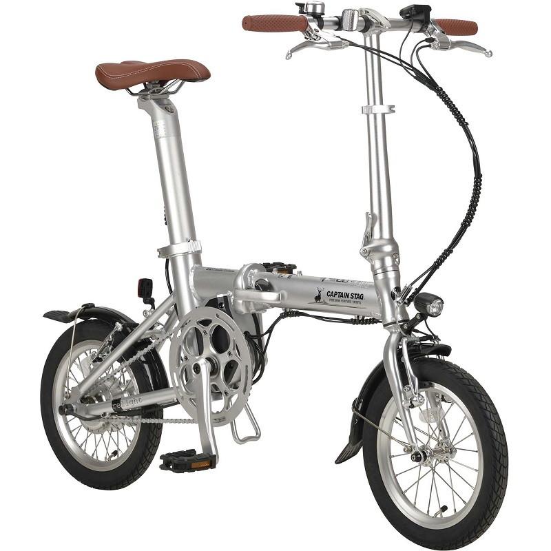 折りたたみ自転車 キャプテンスタッグ eリライト電動 FDB141 電動