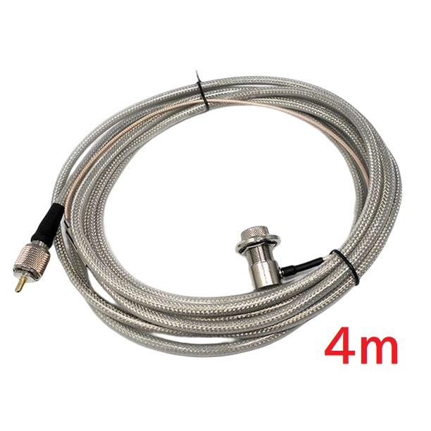 アマチュア無線 同軸ケーブル SC-5Mb車載 4m M型コネクタ 5D2V 高品質