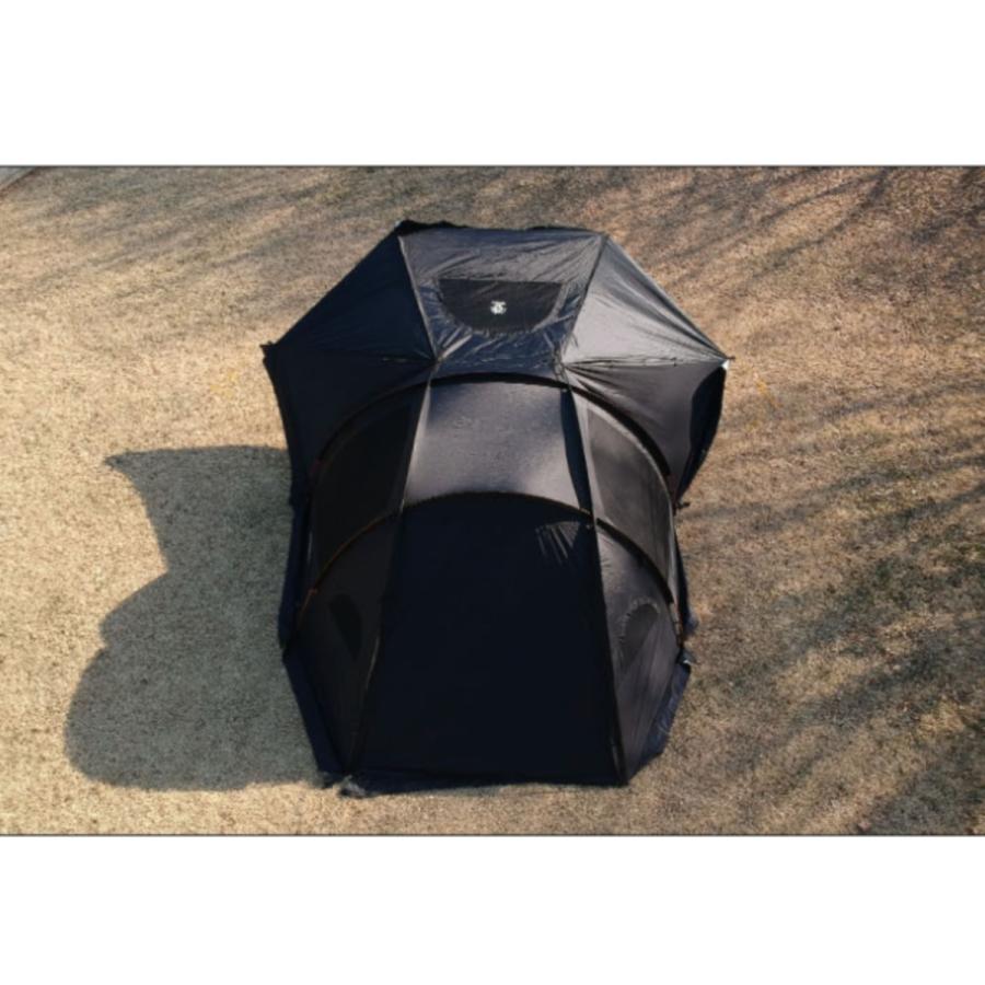 テント おしゃれ ブラックシェルターテント Lサイズ シェルター