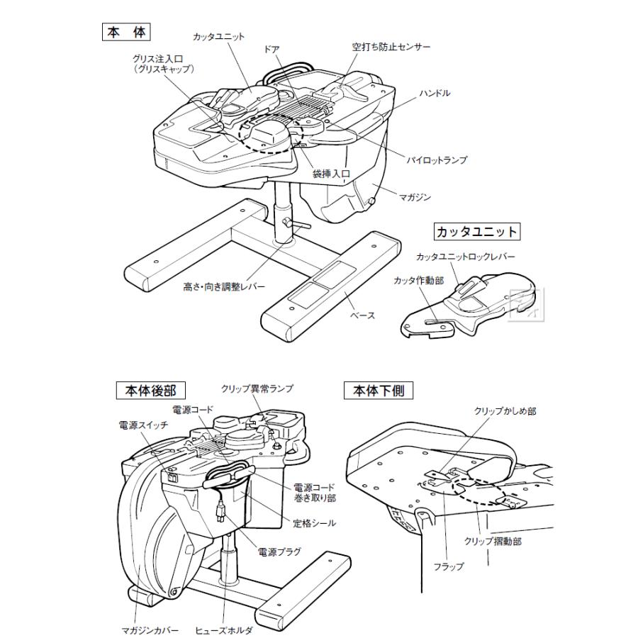 コニクリッパ （法人配送限定） マックス CK-232EV 袋とじ機