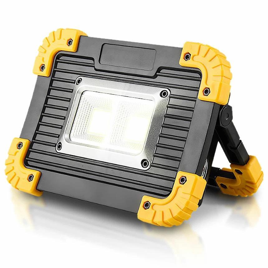 LED 充電式 投光器 20W ポータブル 作業灯 緊急照明 屋外照明 ワーク