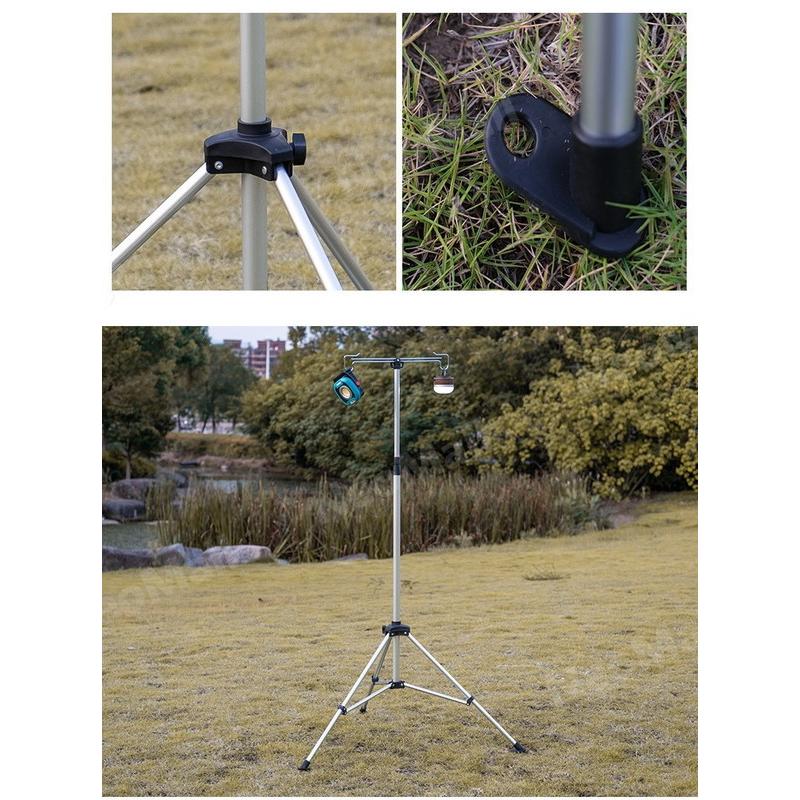 ランタンスタンド 三脚 収納バッグ付き 折りたたみ ペグ ランタン