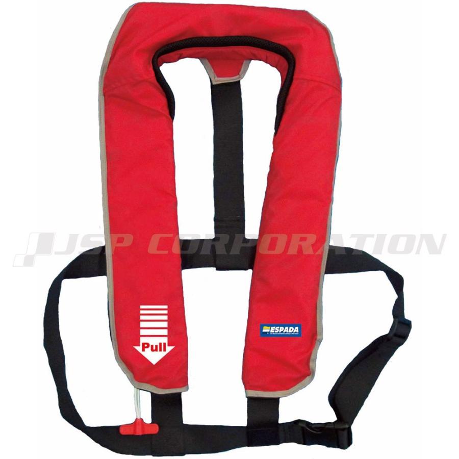 膨張式ライフジャケット 桜マーク 国土交通省形式承認品 手動膨張式 首