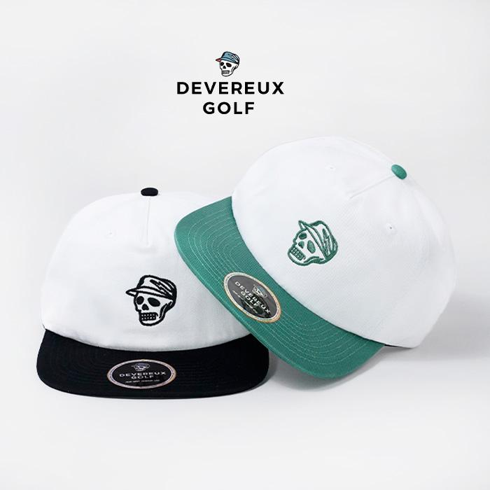 デヴァローゴルフ 帽子 キャップ Devereux Golf TWO-TONE SKULL HAT