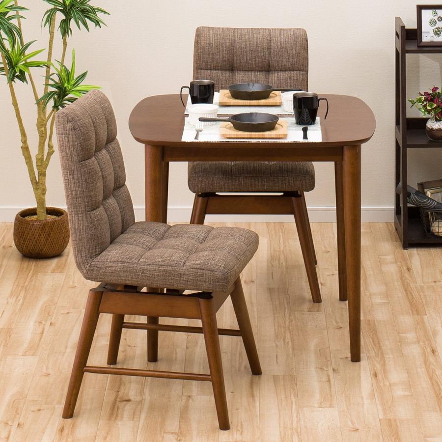 ニトリ（NITORI） 幅80cm ダイニングテーブル3点セット(DTライジング80