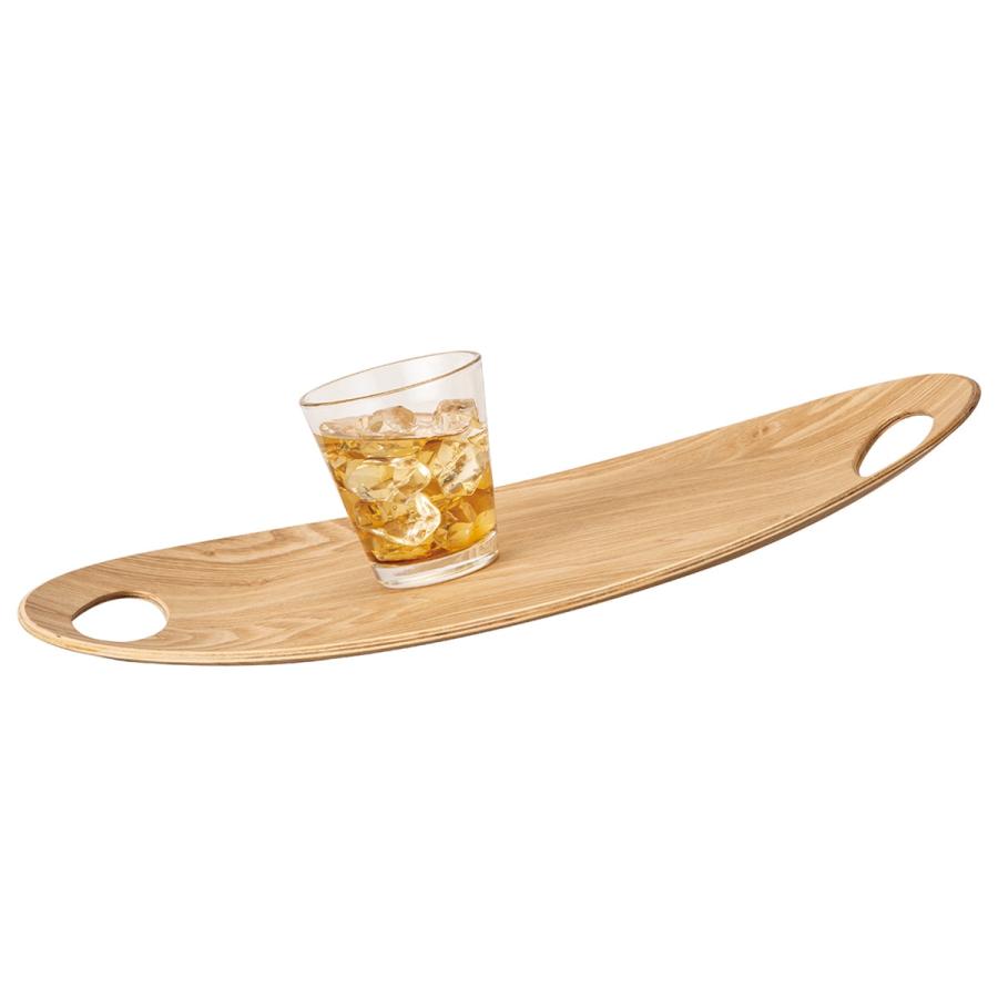 ニトリ（NITORI） 滑り止め加工 木製トレー オーバル(ヤナギ) : ニトリ