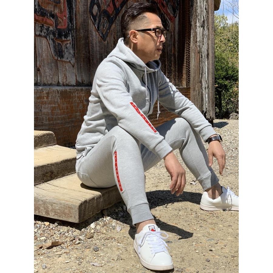 大人のスウェットカジュアルセットアップ（ZIPパーカー＆ジョガー