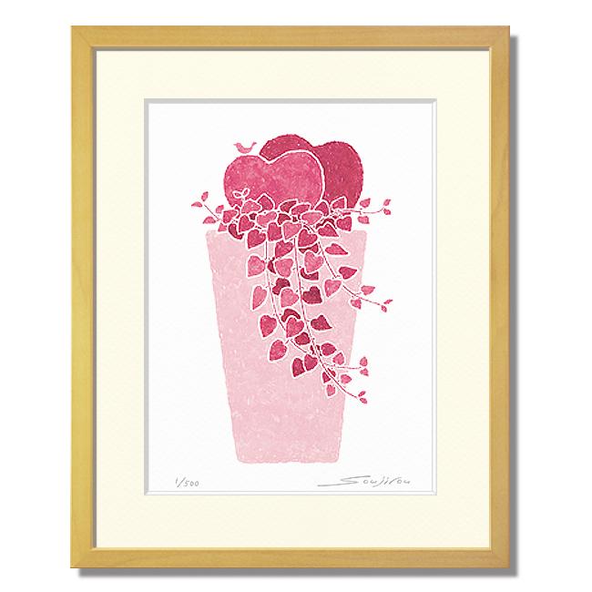 絵画 アート インテリア 壁掛け 版画 おしゃれ ギフト 額入り 小さい絵