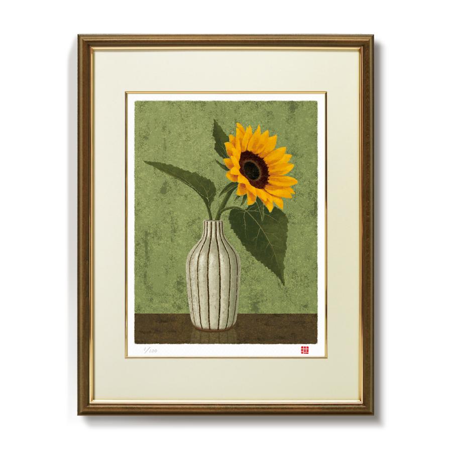 絵画 花の絵 和風 花 インテリア 壁掛け 版画 風水 玄関 おしゃれ 額