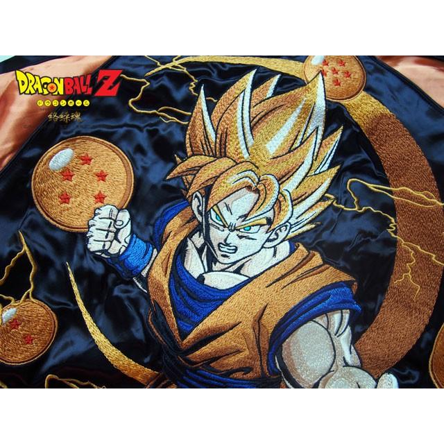 絡繰魂 ドラゴンボール 超サイヤ人覚醒スカジャン リバーシブル