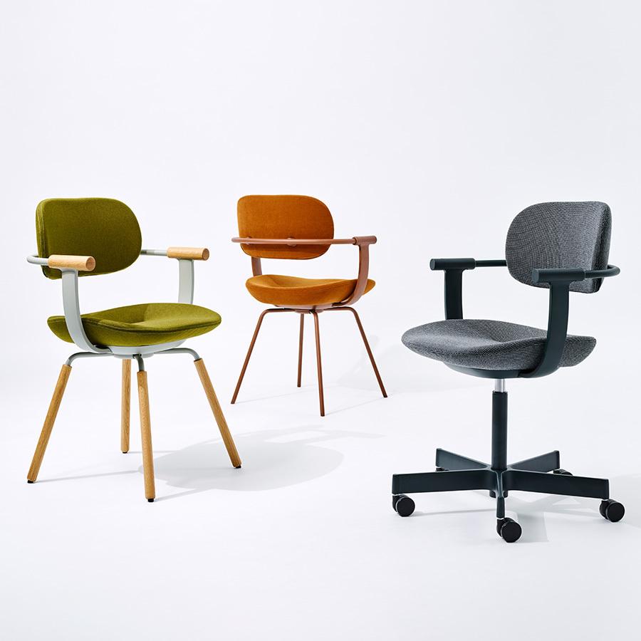 vertebra03 オフィスチェア イトーキ バーテブラ03 木脚 座面回転 脚