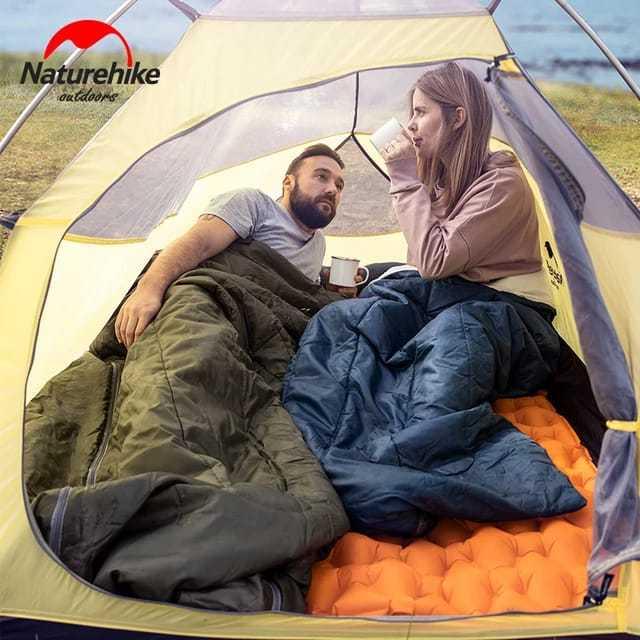 洗濯機OK【Naturehike】(S)コットンスリーピングバッグ 190×75cm 800g