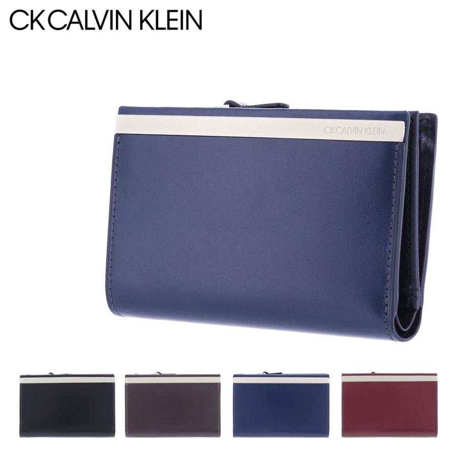 ck Calvin Klein シーケー カルバンクライン 二つ折り財布 トップ