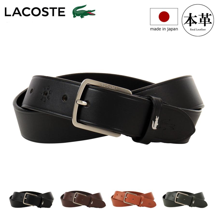 LACOSTE（ラコステ） ベルト 本革 メンズ LB65610 LACOSTE 牛革 レザー