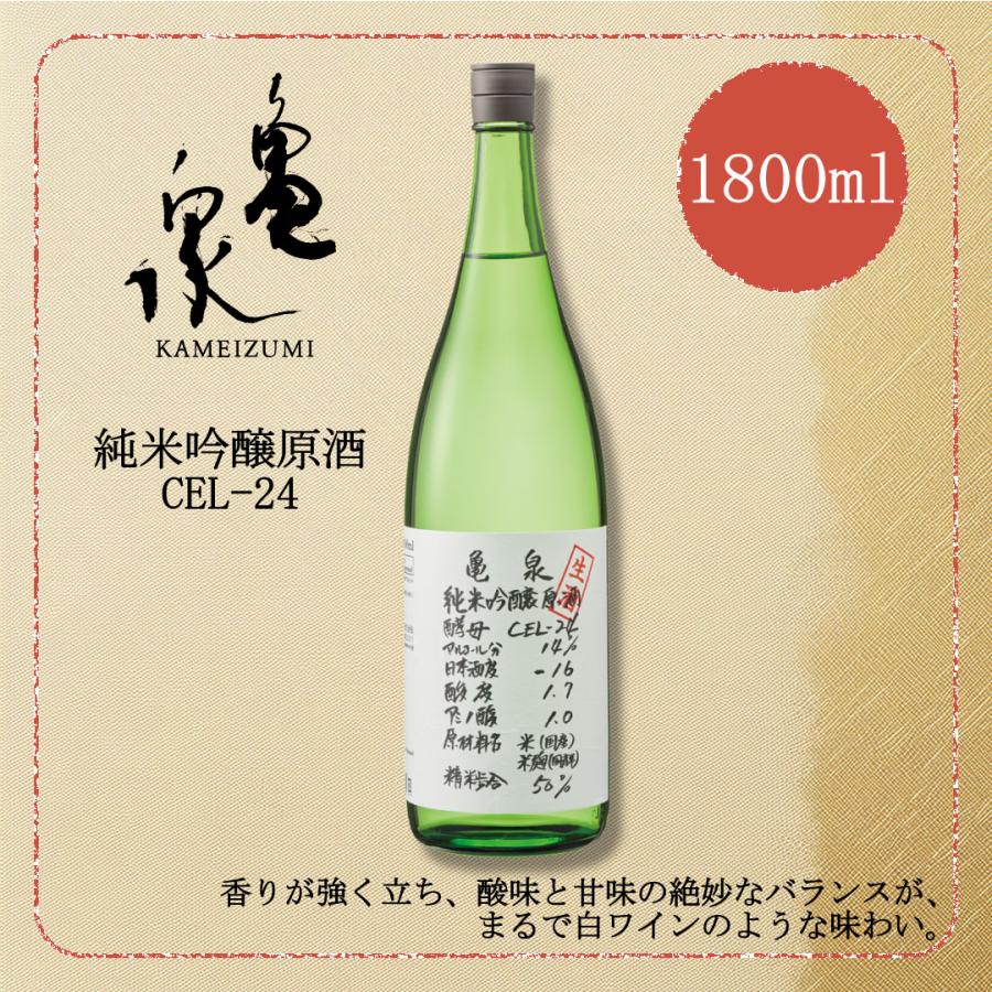 亀泉 純米吟醸生原酒 cel24 CEL-24 1800ml 1.8L 日本酒 地酒 入荷後