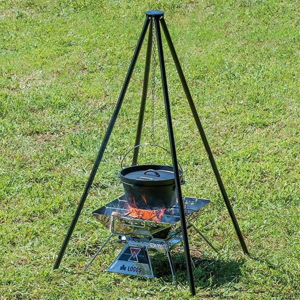 LOGOS（ロゴス） アイアンクワトロポッド 吊り鍋スタンド