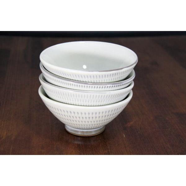 小石原焼 トビカンナ飯碗白 こいしわらやき 茶碗 民藝 ご飯 13cm 民芸