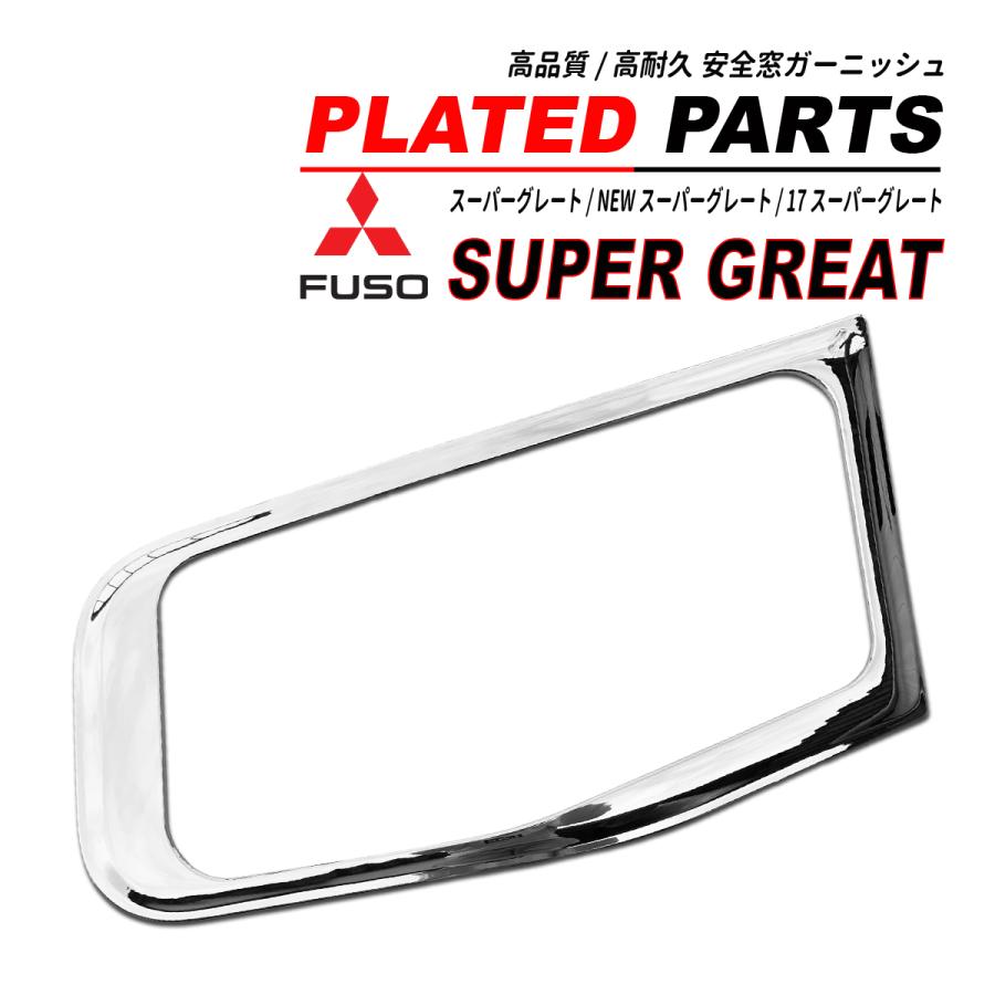 スーパーグレート / 17 NEW 安全窓ガーニッシュ ( ナビウィンドウ